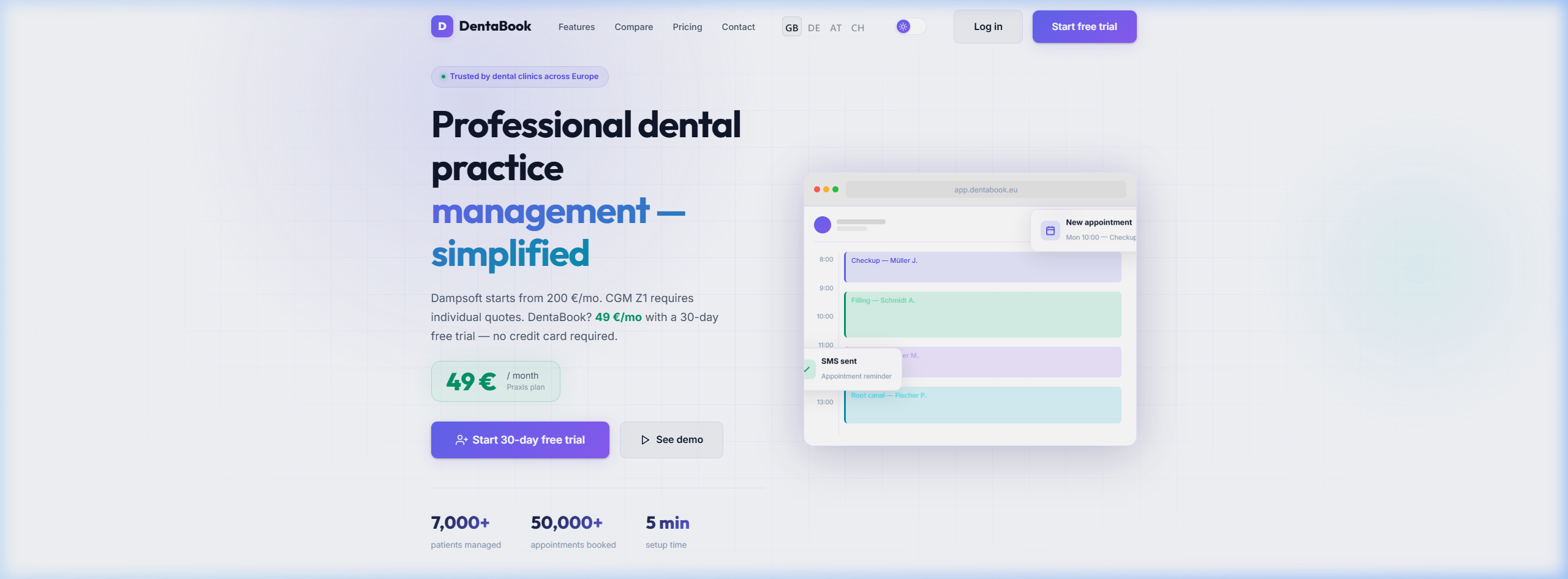 dentabook.eu — System zarządzania gabinetem stomatologicznym